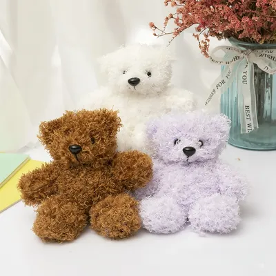 13cm Bear Plush Toy Gift Ragdoll Doll Backpack Small Pendant Keychain