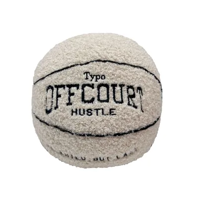 Offcourt Basketball Pillow, Plush Basketball