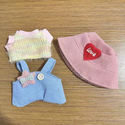 15cm Doll Clothes T-shirt Pants Accessories Set