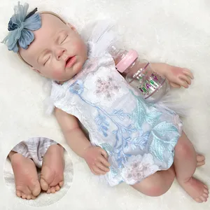 All-silicone Reborn Baby Doll, Soft And Stretchy Toy