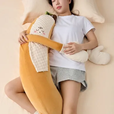 Banana King Pillow For Hugging Legs While Sleeping, Girls Doll