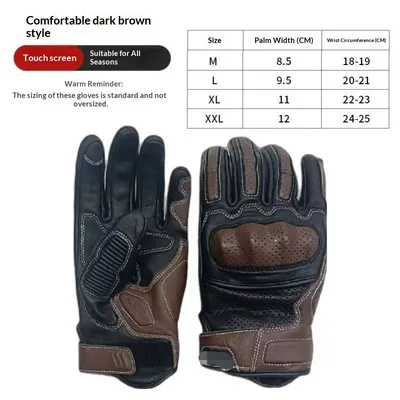 Motorcycle Riding Gloves - Outdoor Protective Gear for Riders with Anti-Slip Palm and Durable Construction