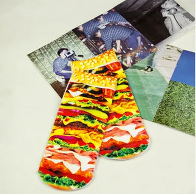 3D Creative Animal Candy Men's And Women's Boat Socks