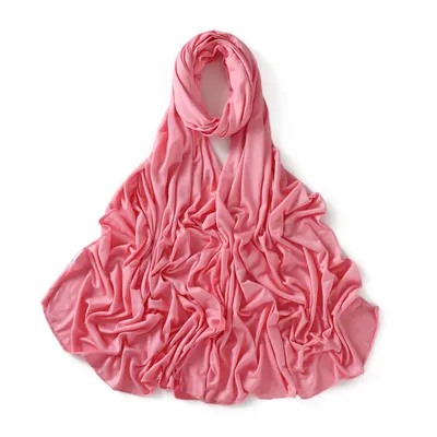 56 Colors Solid Color Modal Scarf Small Size Monochrome Jersey Veil Mercerized Cotton Scarf