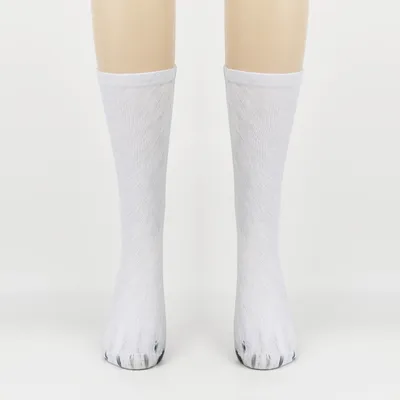 3D Animal Foot Print Socks Printed Socks