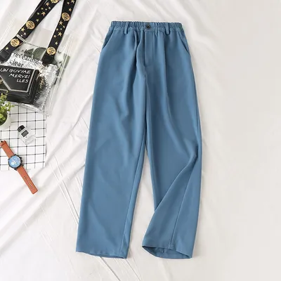 Add fat to increase suit wide-leg pants