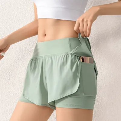  Summer New Fitness Shorts Women"s Breathable Running