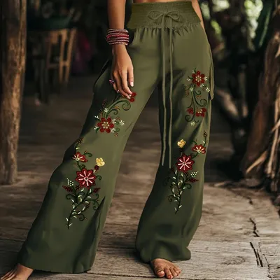 2025 Summer European And American Cross-Border Amazon New Women's Casual Pants