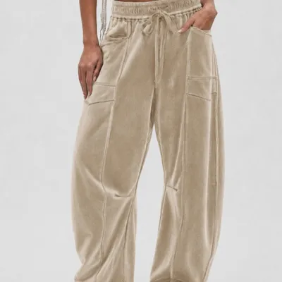 Casual Summer Wide-leg Pants With Drawstring Waist And Casual Pants Shorts