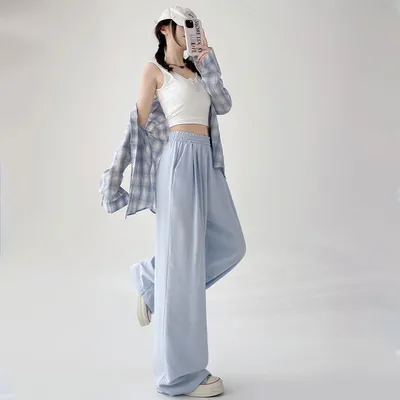 Baggy Wide-leg Trousers In A Relaxed Slouchy Styleperfect For Petite Figures And Great For Concealing Curves