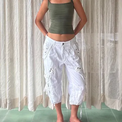 Washed Vintage Loose-fit Workwear Straight-leg Pants