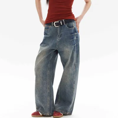 American High Street Design Loose Jeans