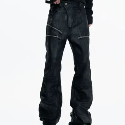 Cross-border Custom American High Street Wide Leg Jeans
