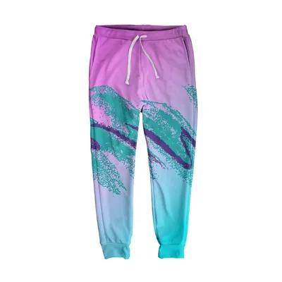 3D Floral Print Casual Jumpsuit Men's Bloomers European And American Oversized Trousers