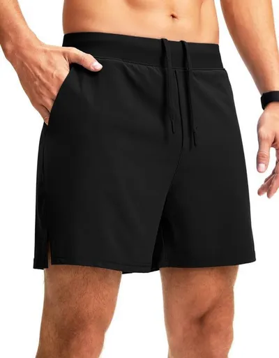 New Men's Running Shorts With Zipper, Stylish And Versatile Casual Quick-dry Shorts, Loose Fit For Sports