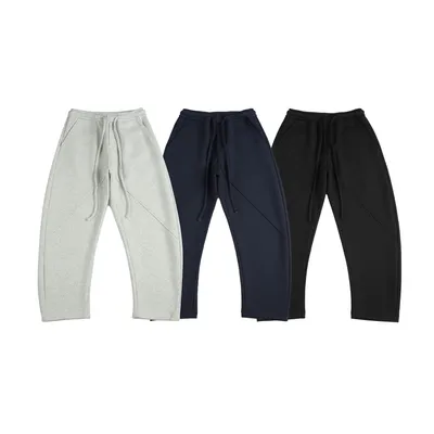 3D Cutting Loose Casual Pants Men's Trendy Long Pants