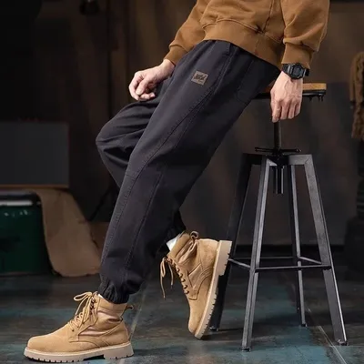 Mens Loose-fitting Versatile Casual Pants