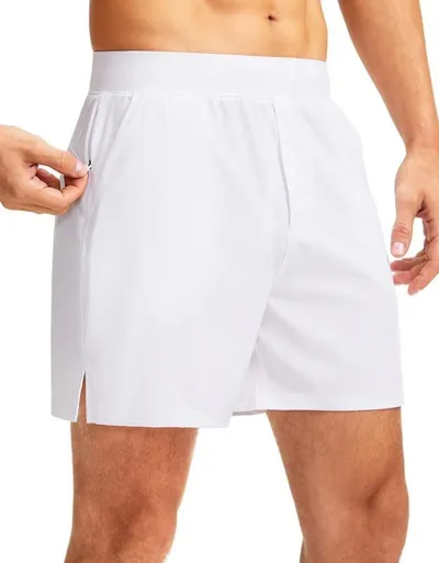 New Men's Running Shorts With Zipper, Stylish And Versatile, Casual Quick-dry Loose Sports Shorts For Men