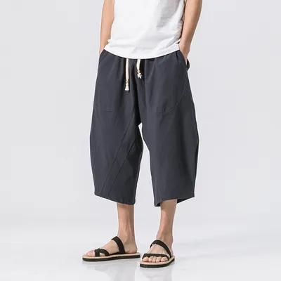 Chinese Style Cotton And Harem Pants