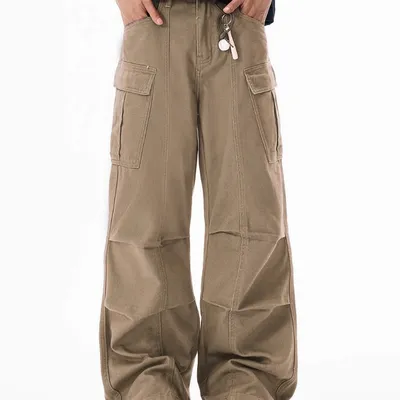 Wide-leg Overalls Men's Loose Straight Casual Feeling