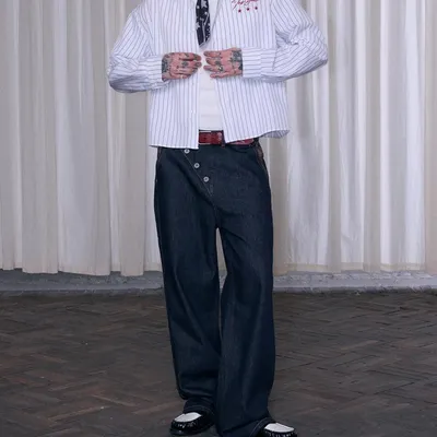 American Loose Straight Leg Jeans For Men