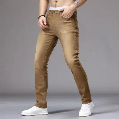 Multi-color Mens Slim-fit Jeans