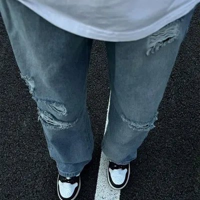 Mens American-style Streetwear Utility Casual Pants