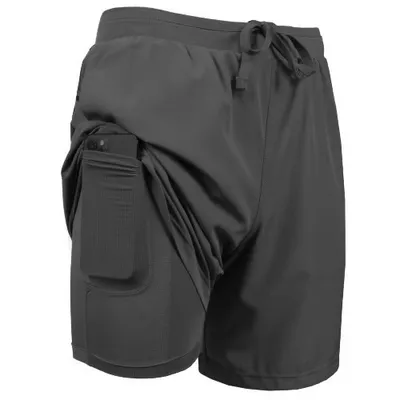 Men's 2 Pack Quick Dry Athletic Shorts, Tight Compression Liner Anti-Chafing Workout Shorts, Outdoor Running Fitness Casual Pants