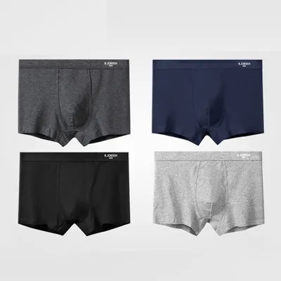 7A Antibacterial Crotch Summer Breathable Plus Size Purified Cotton Men's Underwear