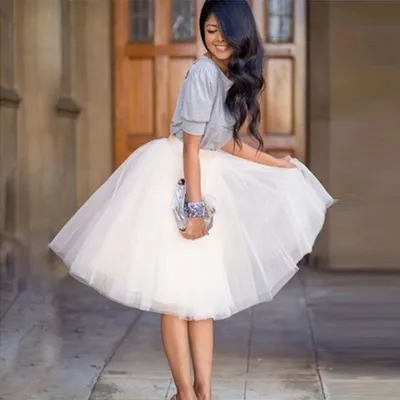 All-match Pleated Elegant Mesh Skirt