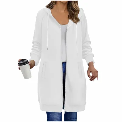 Womens Hooded Sweatshirt Casual Jacket