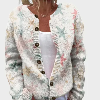 Womens Faux Wool Trendy Brand Cardigan