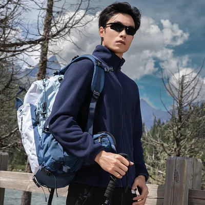 Polar Fleece Lined Hoodie With A Detachable Fleece Liner