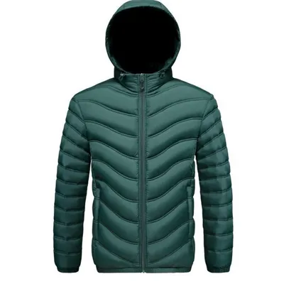 Mens Fleece-lined Cotton-padded Coat