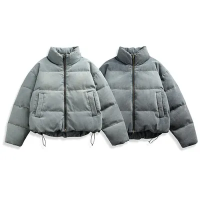Mens Loose-Fit Padded Down Jacket Outerwear