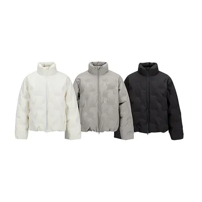 Mens American-style Short White Duck Down Jacket