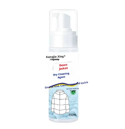 Down jacket dry cleaning agent-foam pump-PE-200ml-1 bottle