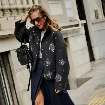 Autumn And Winter Women's Jacket Personality Street Loose