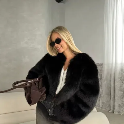 Short Faux Fox-fur Coat
