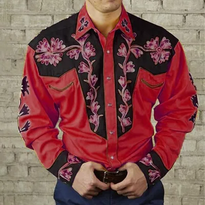 3D Digital Printing Fashion Trendy Long-sleeve Shirt