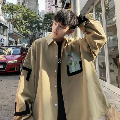Men's Spring Cartoon Print Fashion And Comfort Shirt