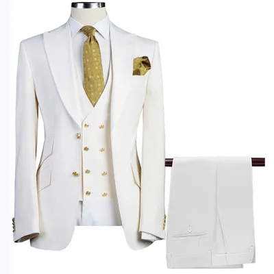 Casual And Versatile Mens Suit Vest Three-Piece Set