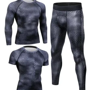 Spring And Summer New Men's Short Sleeved Print Set