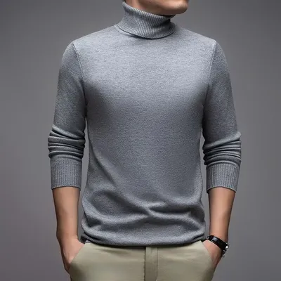 Knitted Shirt With Collar And Base Thick Black Thread Jacket