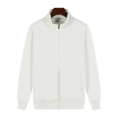Advertising Shirt Jacket Gold Carved Velvet Stand Collar Sweater Customization