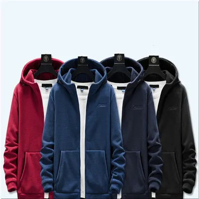 AliExpress Plus Size Men's Outdoor Hooded Fleece Sweater