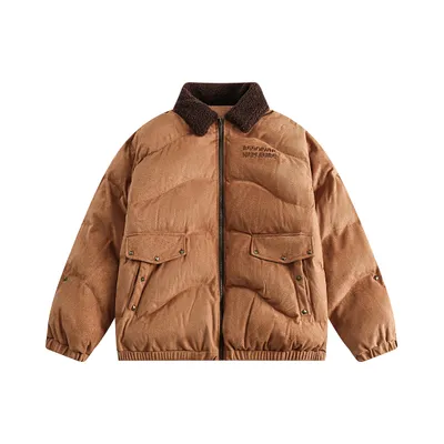 American Retro Deerskin Velvet Bread Coat