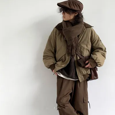 American Retro Casual Loose Lapels Overalls Men