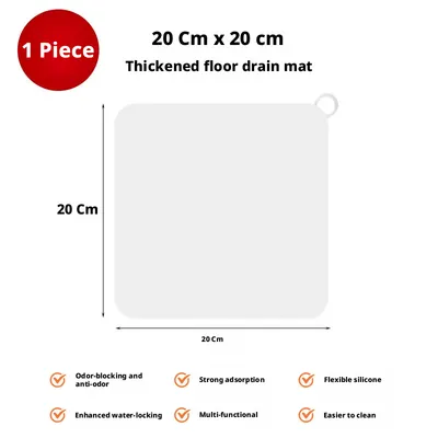 Deodorant floor drain mat-white large 20cm*20cm-1 piece
