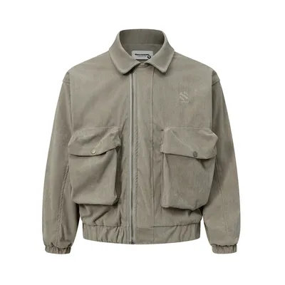 American High Street Big Workwear With Pocket Coat